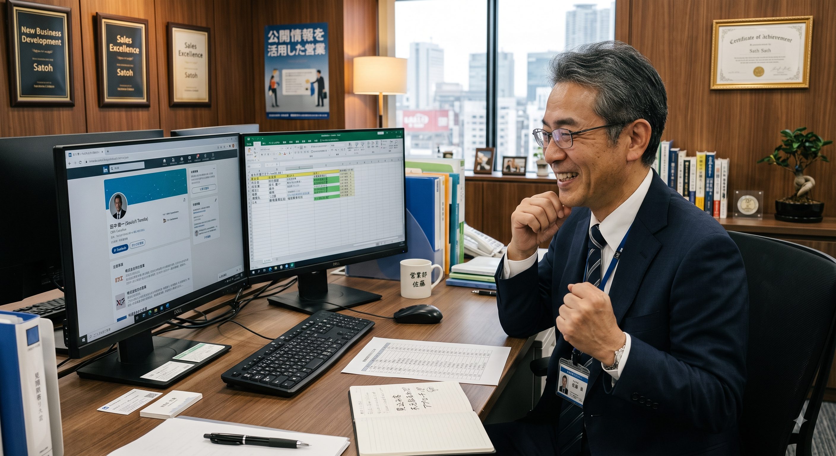 新設法人の情報を調べている士業・コンサルタント