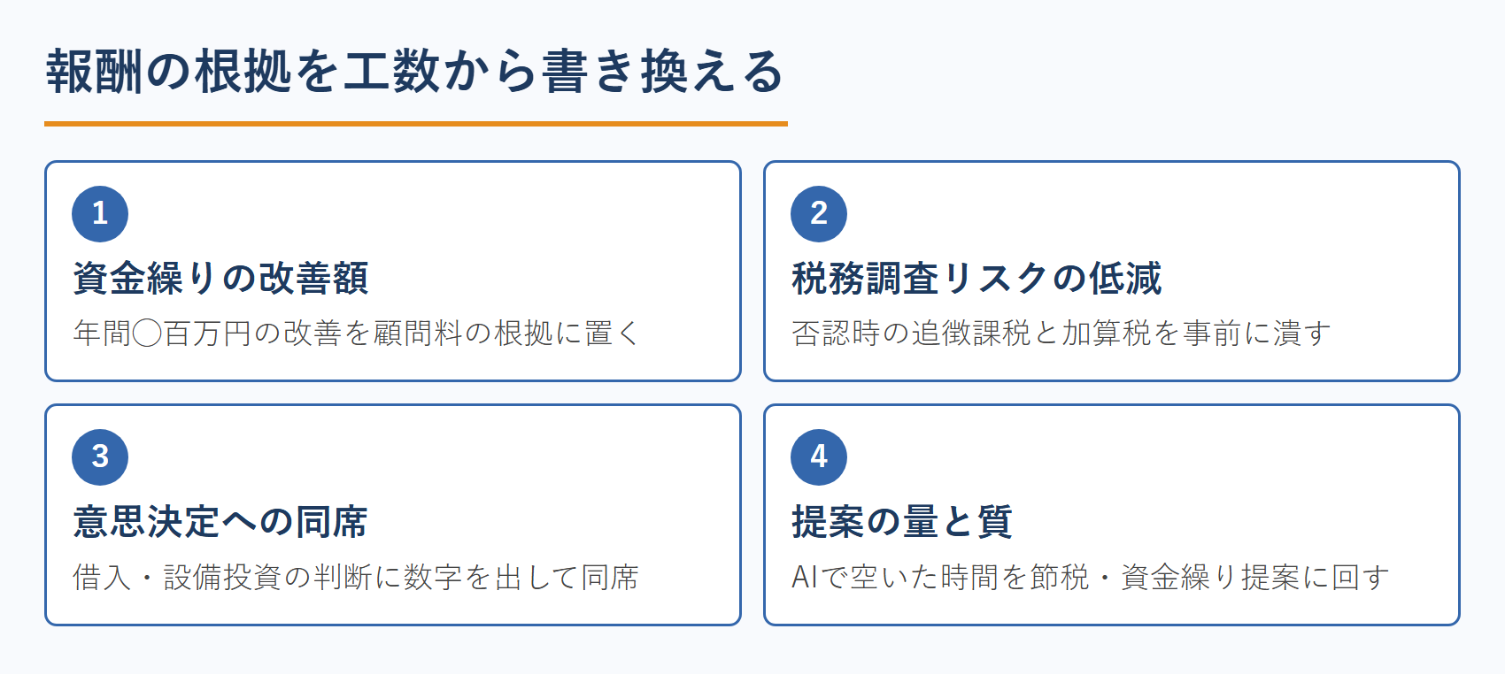 報酬の根拠を工数から書き換える