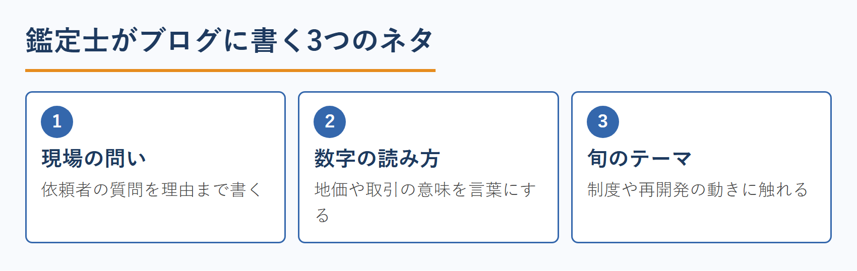 鑑定士がブログに書く3つのネタ
