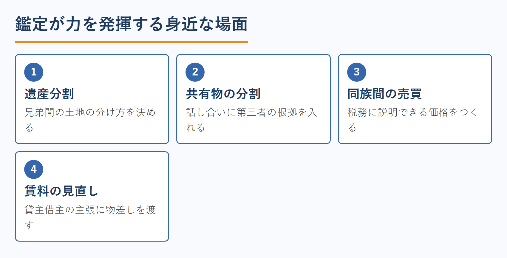 不動産鑑定士の鑑定評価が力を発揮する身近な場面