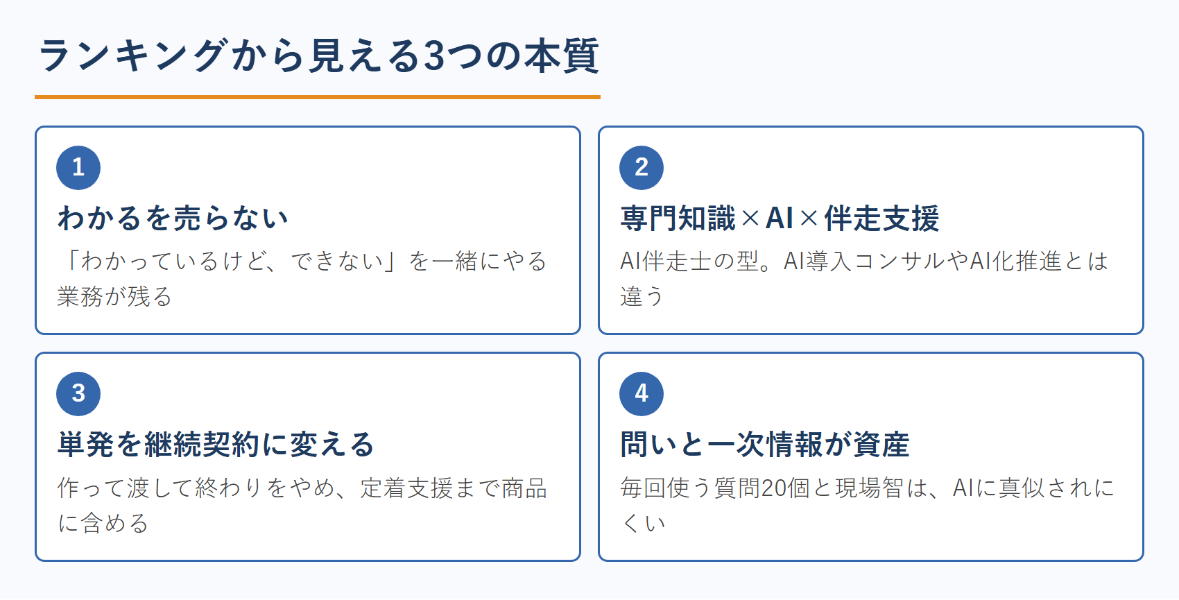 ランキングから見える3つの本質